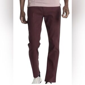 NEW Travis Mathew The Trifecta Winetasting Maroon Men’s 40 x 34 Golf Pants Chino